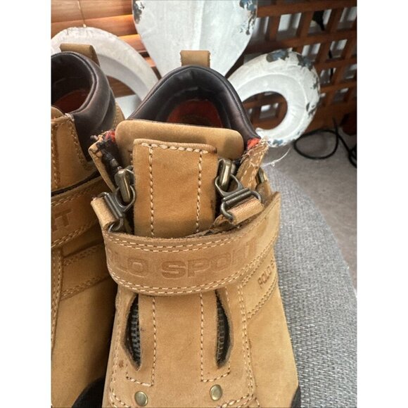 Ralph Lauren Men's Leather Duck Boots Low Top Polo Sport Size 9 - Picture 3 of 12